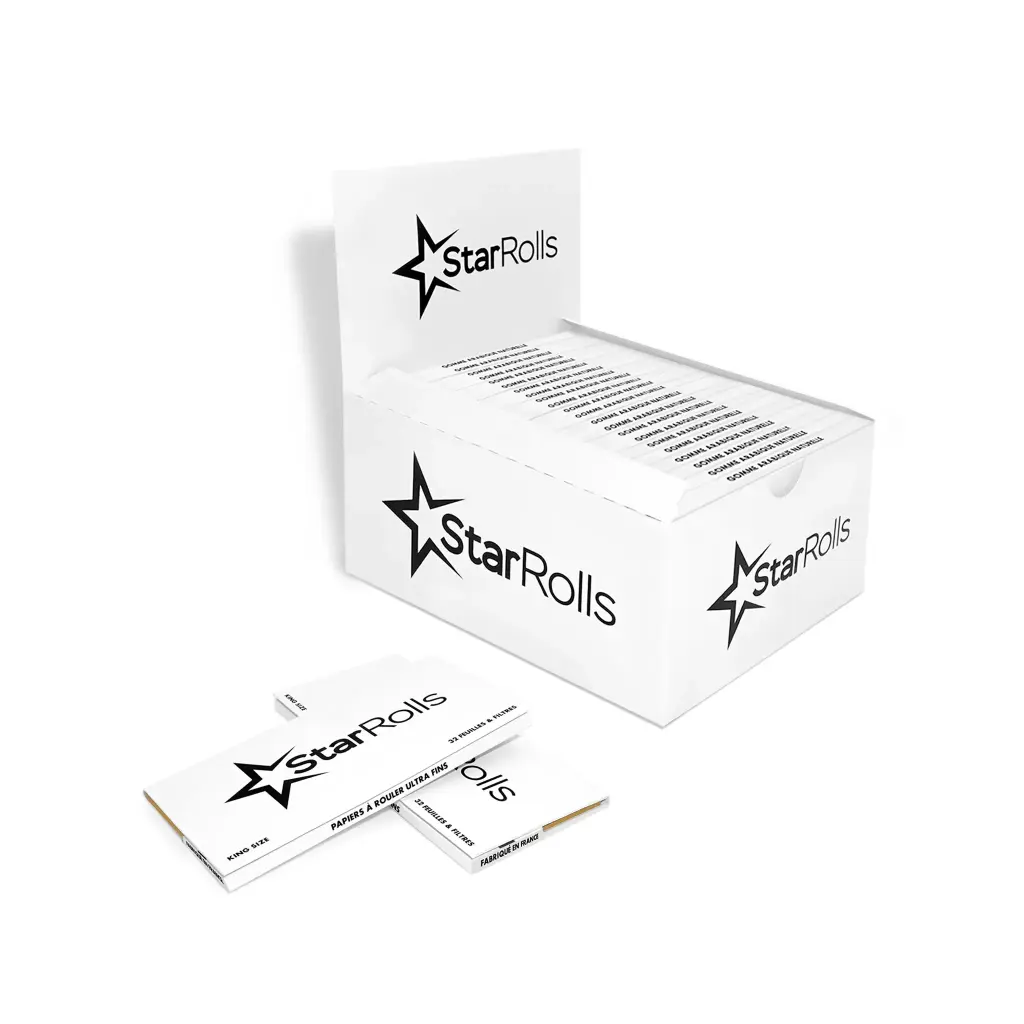 Custom Printed Rolling Paper with Tips in Round Magnet Enclosure