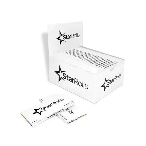 [STAR-19] Custom Printed Rolling Paper with Tips in Round Magnet Enclosure